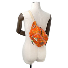 将图像加载到图库查看器中，LOEWE Paula Ibiza Angel Waist Pouch Orange330.54.W75 Canvas
