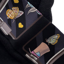 将图像加载到图库查看器中，HERMES Twilly HERMES STORY Black/Grease/Rose Silk100%
