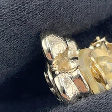 将图像加载到图库查看器中，CHANEL CC Logo Earring Gold Plated Rhinestone
