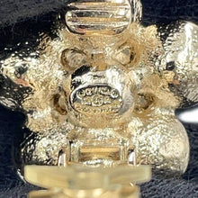 将图像加载到图库查看器中，CHANEL CC Logo Earring Gold Plated Rhinestone
