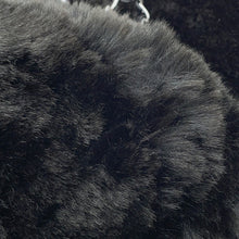 Load image into Gallery viewer, PRADA Triangle logo Chain tote BlackBR4759 Faux Fur Leather
