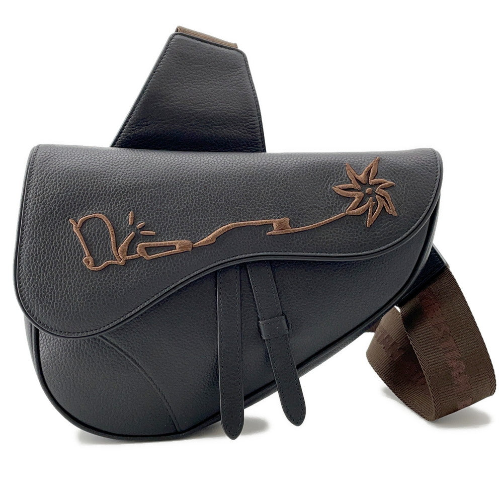 Dior Diorx Cactus Jack Saddlebag Black/Brown1ADPO093SOT Leather