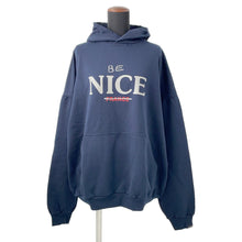 Load image into Gallery viewer, BALENCIAGA Vintage-processed hoodie Size 1 Navy761458 Cotton100%
