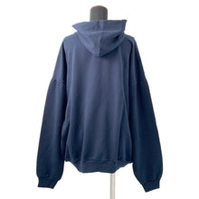 Load image into Gallery viewer, BALENCIAGA Vintage-processed hoodie Size 1 Navy761458 Cotton100%
