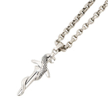 将图像加载到图库查看器中，BALENCIAGA Goth Snake Sword Necklace820150 Metal Rhinestone
