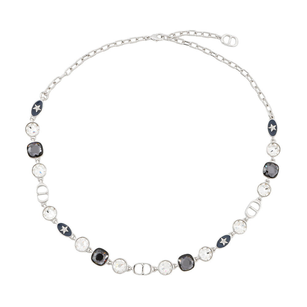 Dior Sterling Necklace Silver Metal color Stone