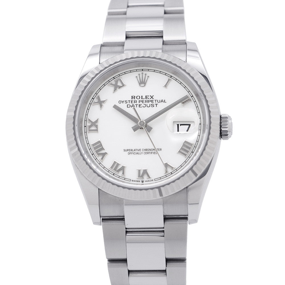 ROLEX Datejust W36mm Stainless Steel K18WG White Dial126234
