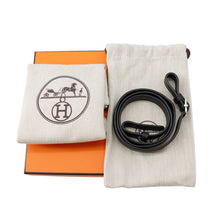 将图像加载到图库查看器中，HERMES In the Loop Cross Body Bag Black Swift Leather
