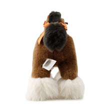 Load image into Gallery viewer, HERMES Plush toy &quot;Elmy&quot; Size PM Brown/Black/Orange Polyester100%
