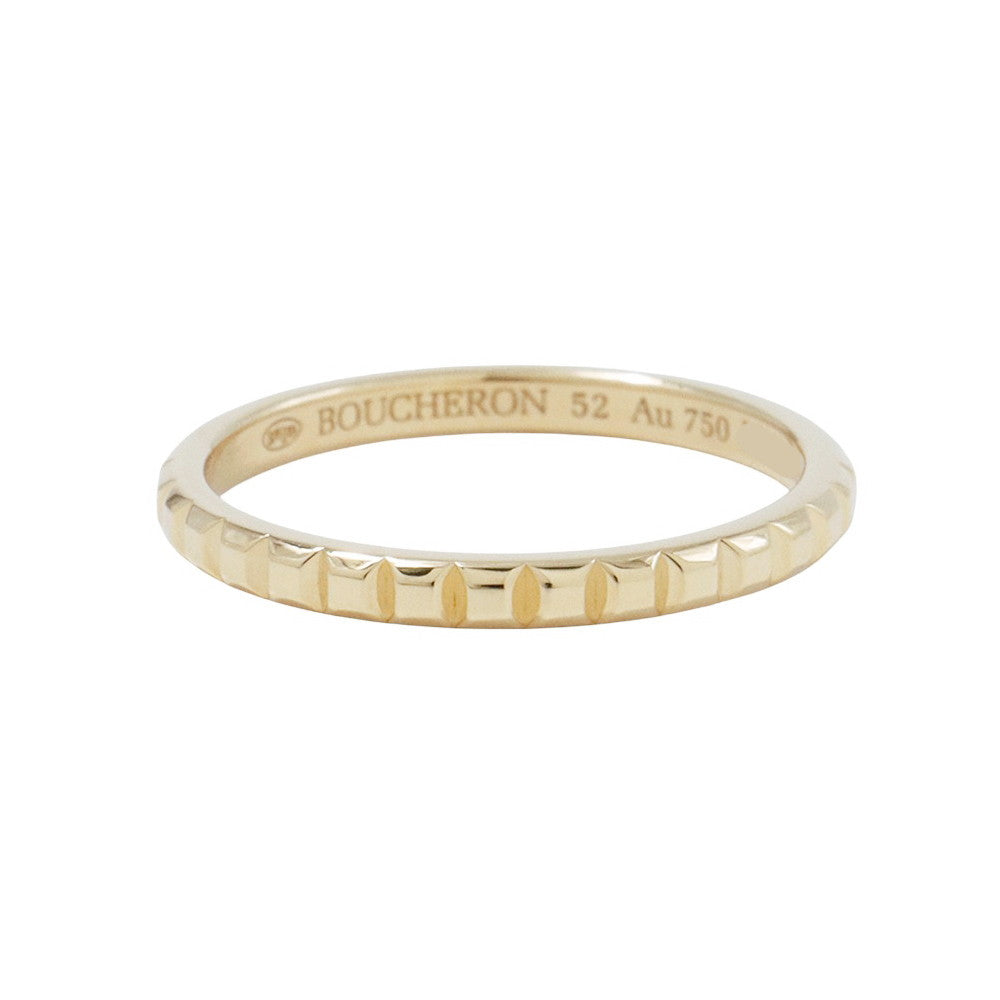 Boucheron Quatre Clou de Paris Ring Size Small/52/#12 18K Yellow Gold