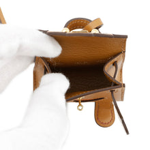 将图像加载到图库查看器中，HERMES Bijoux Dosac Kelly Doll Natural Sable/Orange/Nata/Brique Tadelakt Leather
