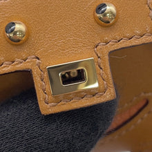 将图像加载到图库查看器中，HERMES Bijoux Dosac Kelly Doll Natural Sable/Orange/Nata/Brique Tadelakt Leather
