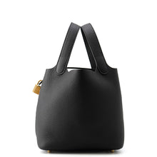 Load image into Gallery viewer, HERMES Picotin Lock Black Taurillon Clemence Size PM
