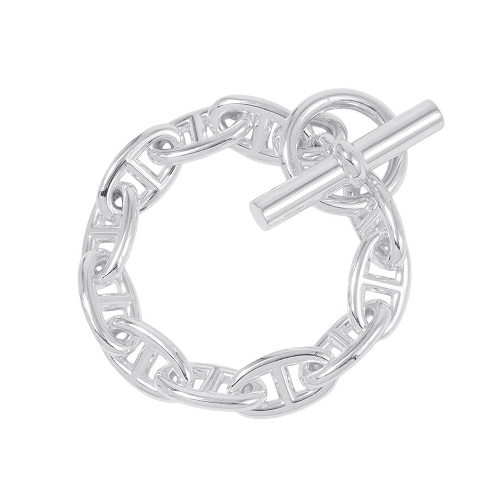 HERMES Chaine d'Ancre Bracelet 11 frames Size GM SV925