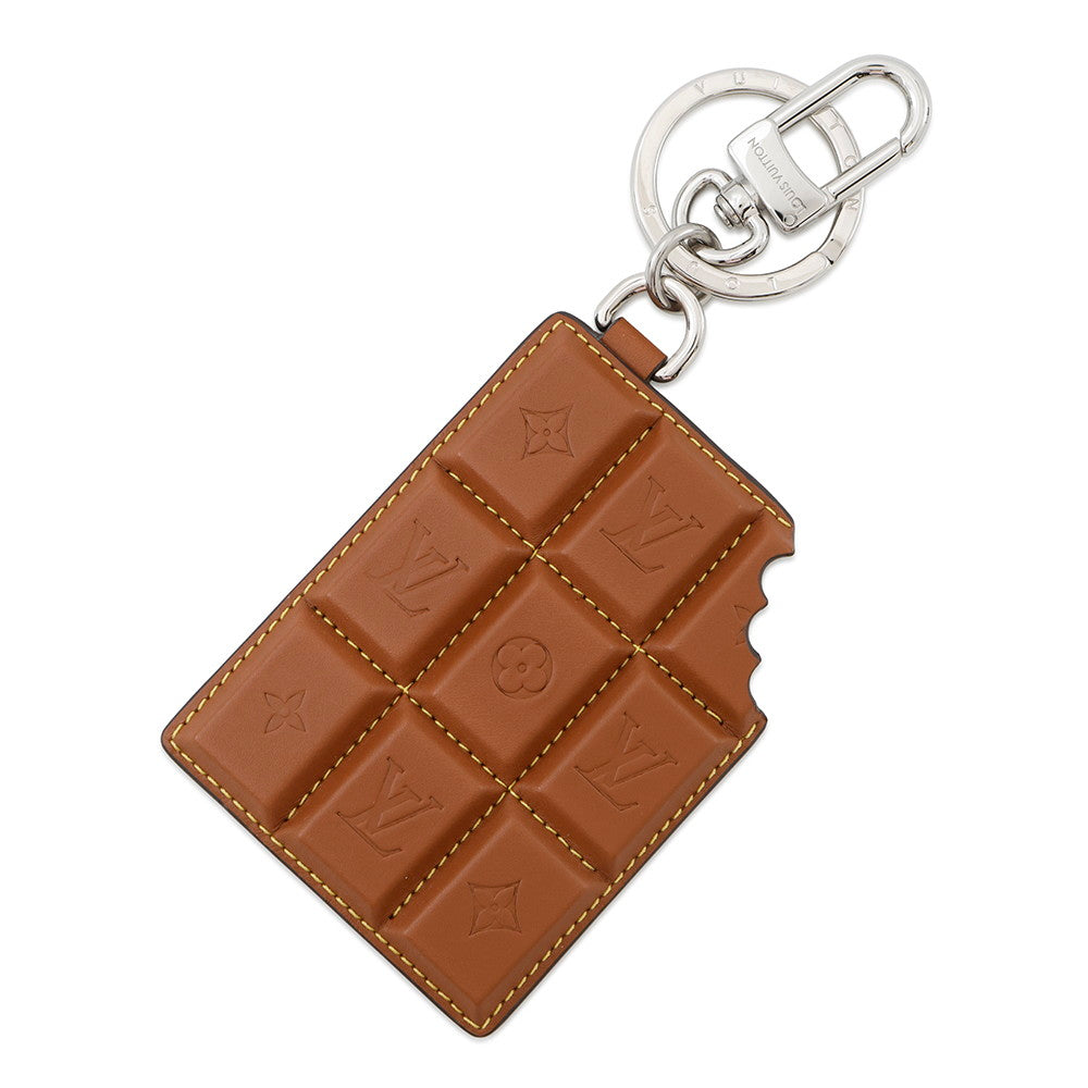 LOUIS VUITTON Bag Charm・LV Chocolate Bar BrownM01478 Monogram Leather