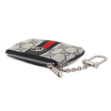 将图像加载到图库查看器中，GUCCI Ophidia Key Case Beige/Navy671722 GG Supreme Leather
