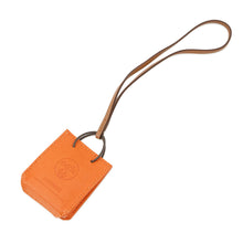 Load image into Gallery viewer, HERMES SacOrange Bag Charm Feu/Gold Lambskin
