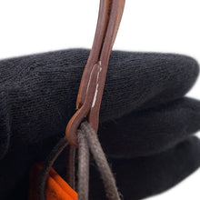 将图像加载到图库查看器中，HERMES SacOrange Bag Charm Feu/Gold Lambskin
