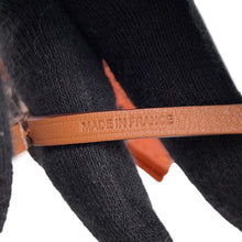 将图像加载到图库查看器中，HERMES SacOrange Bag Charm Feu/Gold Lambskin
