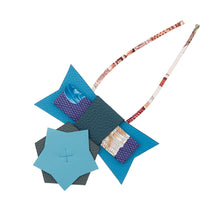Load image into Gallery viewer, HERMES Petit H Cockade Blue/Multicolor Taurillon Clemence
