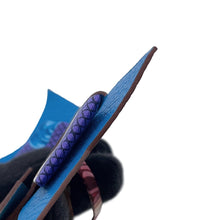 Load image into Gallery viewer, HERMES Petit H Cockade Blue/Multicolor Taurillon Clemence
