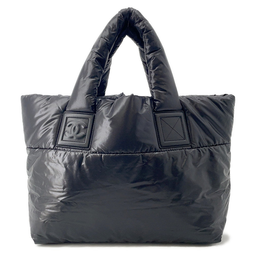 CHANEL Coco Cocoon Tote Bag BlackA47108 Nylon Size MM