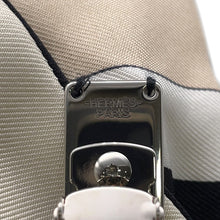 Load image into Gallery viewer, HERMES Grenelle EX-LIBRIS Barrette White/Black Silk100%
