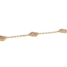 将图像加载到图库查看器中，Van Cleef &amp; Arpels Vintage Alhambra Necklace 10 MotifsVCARD40700 18K Yellow Gold
