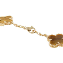 将图像加载到图库查看器中，Van Cleef &amp; Arpels Vintage Alhambra Necklace 10 MotifsVCARD40700 18K Yellow Gold
