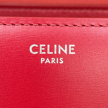 Load image into Gallery viewer, CELINE Classic Box Shoulder Bag Red189173DLS Leather Size Medium
