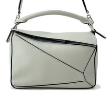 Load image into Gallery viewer, LOEWE Puzzle Bag 50th Anniversary Sage GreenA510S21X99 Satin Calf Leather Size Small
