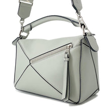 Load image into Gallery viewer, LOEWE Puzzle Bag 50th Anniversary Sage GreenA510S21X99 Satin Calf Leather Size Small

