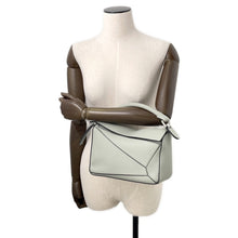 Load image into Gallery viewer, LOEWE Puzzle Bag 50th Anniversary Sage GreenA510S21X99 Satin Calf Leather Size Small
