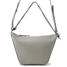 Load image into Gallery viewer, LOEWE Suna Fujita Collaboration Bear Hammock Hobo Bag Pearl GreyA538G13X05 Leather Size Mini

