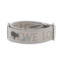 将图像加载到图库查看器中，LOEWE C604T87X27Collaboration Animal Anagram Shoulder Strap GrayC604T87X27 Jacquard Leather
