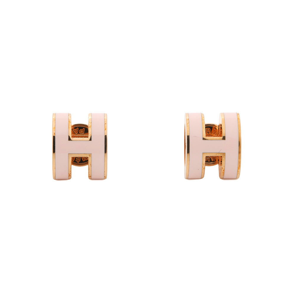 HERMES Pop Ash H Size Mini Rose Dragee Metal Lacquer