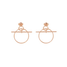 将图像加载到图库查看器中，HERMES Loop Earrings Echappé Size PM 18K Pink Gold
