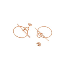 将图像加载到图库查看器中，HERMES Loop Earrings Echappé Size PM 18K Pink Gold

