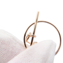 将图像加载到图库查看器中，HERMES Loop Earrings Echappé Size PM 18K Pink Gold
