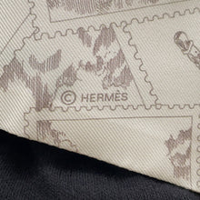 将图像加载到图库查看器中，HERMES The Philatelist of the Fauve Green/Noisette/Blue Silk100%
