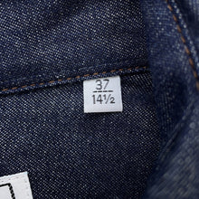 Load image into Gallery viewer, HERMES Denim shirt Size 37 IndigoBlue Cotton100% Swift Leather
