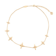 Load image into Gallery viewer, LOUIS VUITTON Louisette Signature NecklaceM01592 Gold Plated Rhinestone
