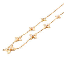 Load image into Gallery viewer, LOUIS VUITTON Louisette Signature NecklaceM01592 Gold Plated Rhinestone
