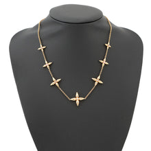 Load image into Gallery viewer, LOUIS VUITTON Louisette Signature NecklaceM01592 Gold Plated Rhinestone
