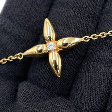 Load image into Gallery viewer, LOUIS VUITTON Louisette Signature NecklaceM01592 Gold Plated Rhinestone
