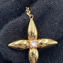 Load image into Gallery viewer, LOUIS VUITTON Louisette Signature NecklaceM01592 Gold Plated Rhinestone
