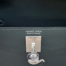 将图像加载到图库查看器中，HERMES Mini Kelly 2 Tricolor Vert Mangrove/Vert Almond/Black Epsom
