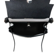 Load image into Gallery viewer, HERMES Herbag zip Black/Green Pantan Toile Military Vache Hunter Leather Size Mini
