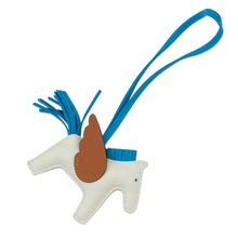 Load image into Gallery viewer, HERMES Rodeo Pegasus Vert Fizz/Gold/Blue Zanzibar Lambskin Size PM
