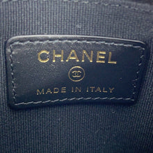 将图像加载到图库查看器中，CHANEL CC Logo Card Case BlackAP3139 Caviar Leather/Rhinestone

